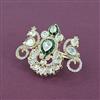 Kundan Adjustable Ring With Gold Plating