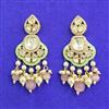 Kundan Meenakari Earring With Carat Gold Plating