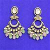Kundan Classic Earring With Mehndi Plating