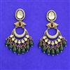 Kundan Classic Earring With Mehndi Plating
