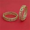 Kundan Openable Bangles With Carat Gold Plating