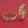 Kundan Openable Bangles With Carat Gold Plating