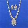 Kundan Mother Of Pearl Necklace Set With Carat Gold Plating