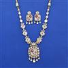 Kundan Mother Of Pearl Necklace Set With Carat Gold Plating