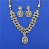 Kundan 2 Line Necklace Set With Mehndi Plating