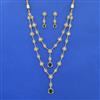 Kundan Long Necklace Set With Carat Gold Plating