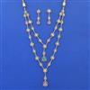 Kundan Long Necklace Set With Carat Gold Plating