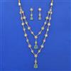 Kundan Long Necklace Set With Carat Gold Plating