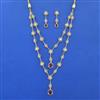 Kundan Long Necklace Set With Carat Gold Plating