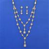 Kundan Long Necklace Set With Carat Gold Plating