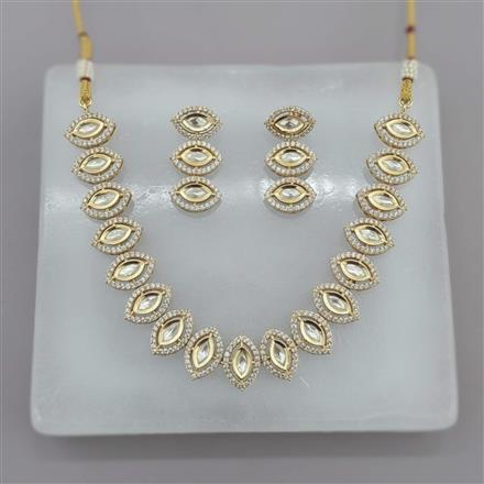 Kundan Classic Necklace Set With Carat Gold Plating