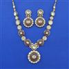 Kundan Meenakari Necklace Set With Carat Gold Plating