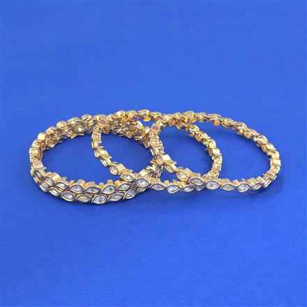Kundan Classic Bangles With Carat Gold Plating