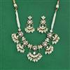 Kundan Moti Necklace Set With Carat Gold Plating