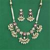 Kundan Moti Necklace Set With Carat Gold Plating
