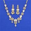 Kundan Mother Of Pearl Necklace Set With Carat Gold Plating