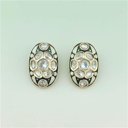 Kundan Meenakari Earring With Carat Gold Plating