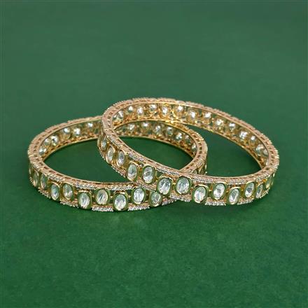 Kundan Classic Bangles With Carat Gold Plating