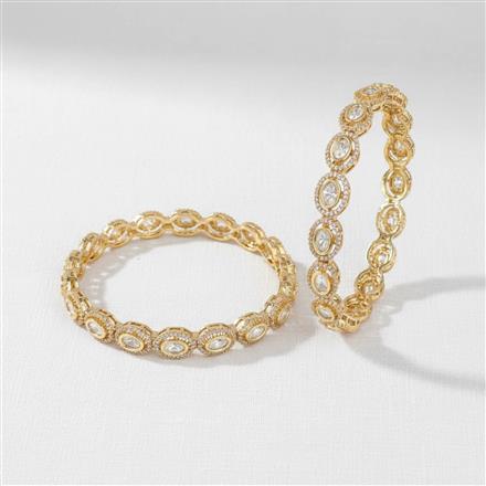 Kundan Classic Bangles With Carat Gold Plating