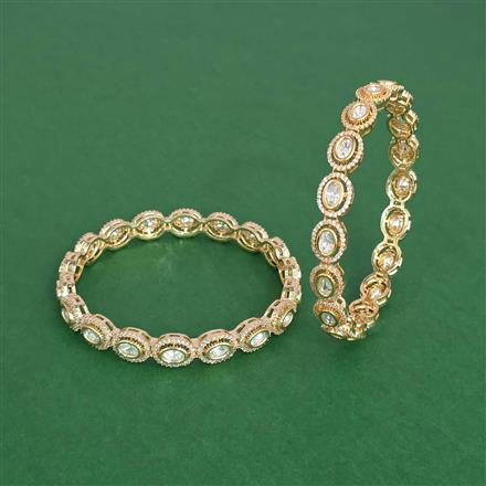 Kundan Classic Bangles With Carat Gold Plating