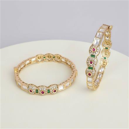 Kundan Openable Bangles With Carat Gold Plating