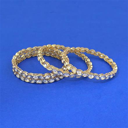 Kundan Classic Bangles With Carat Gold Plating
