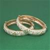 Kundan Openable Bangles With Carat Gold Plating