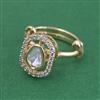 Kundan Adjustable Ring With Carat Gold Plating