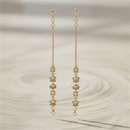 Kundan Classic Ear Chain With Carat Gold Plating