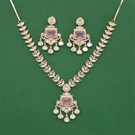 Kundan Classic Necklace Set With Carat Gold Plating