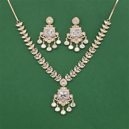 Kundan Classic Necklace Set With Carat Gold Plating