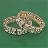Kundan Moti Bangles With Carat Gold Plating