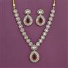 Kundan Classic Necklace Set With Mehndi Plating