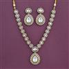 Kundan Classic Necklace Set With Mehndi Plating