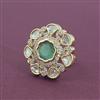 Kundan Adjustable Ring With Carat Gold Plating
