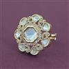 Kundan Adjustable Ring With Carat Gold Plating