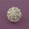 Kundan Adjustable Ring With Carat Gold Plating