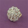 Kundan Adjustable Ring With Carat Gold Plating