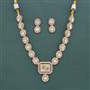 Kundan Mother Of Pearl Necklace Set With Carat Gold Plating
