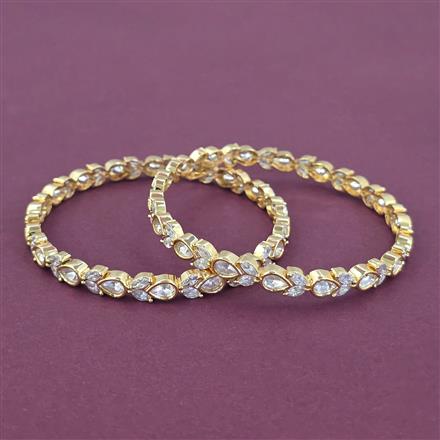 Kundan Classic Bangles With Carat Gold Plating