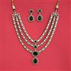 Kundan Classic Necklace Set With Mehndi Plating