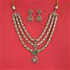Kundan Classic Necklace Set With Mehndi Plating
