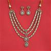 Kundan Classic Necklace Set With Mehndi Plating