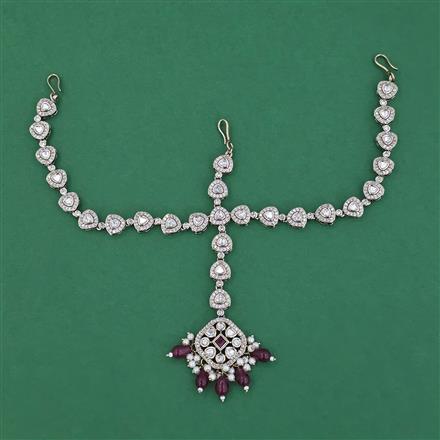 Kundan Moti Damini With Mehndi Plating