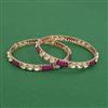 Kundan Classic Bangles With Carat Gold Plating