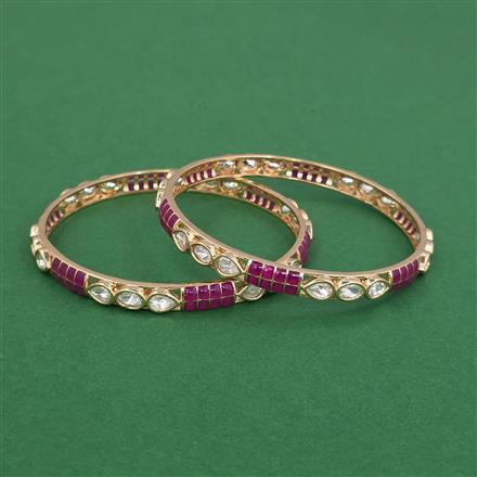 Kundan Classic Bangles With Carat Gold Plating