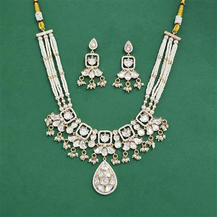 Kundan Classic Necklace With Carat Gold Plating