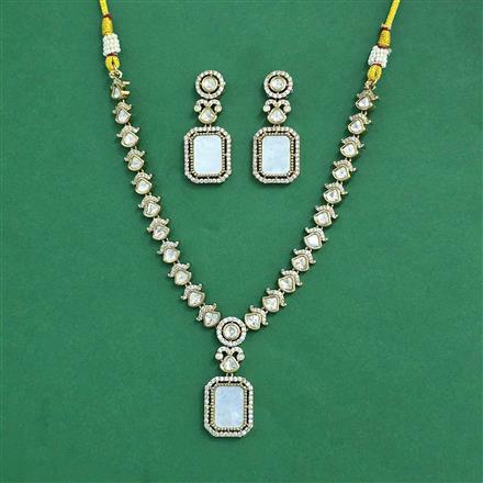 Kundan Classic Necklace With Mehndi Plating