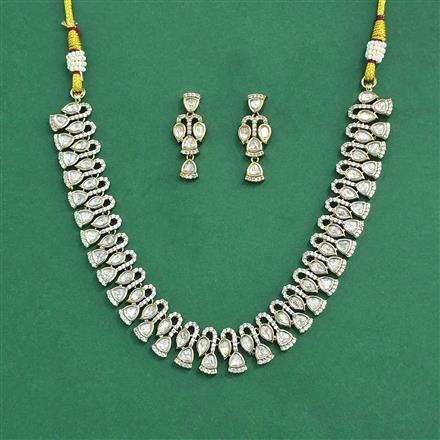 Kundan Classic Necklace With Mehndi Plating