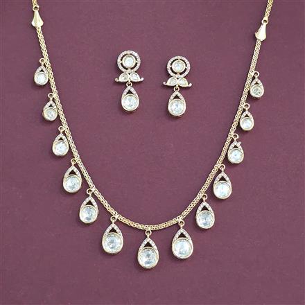 Kundan Classic Necklace Set With Carat Gold Plating